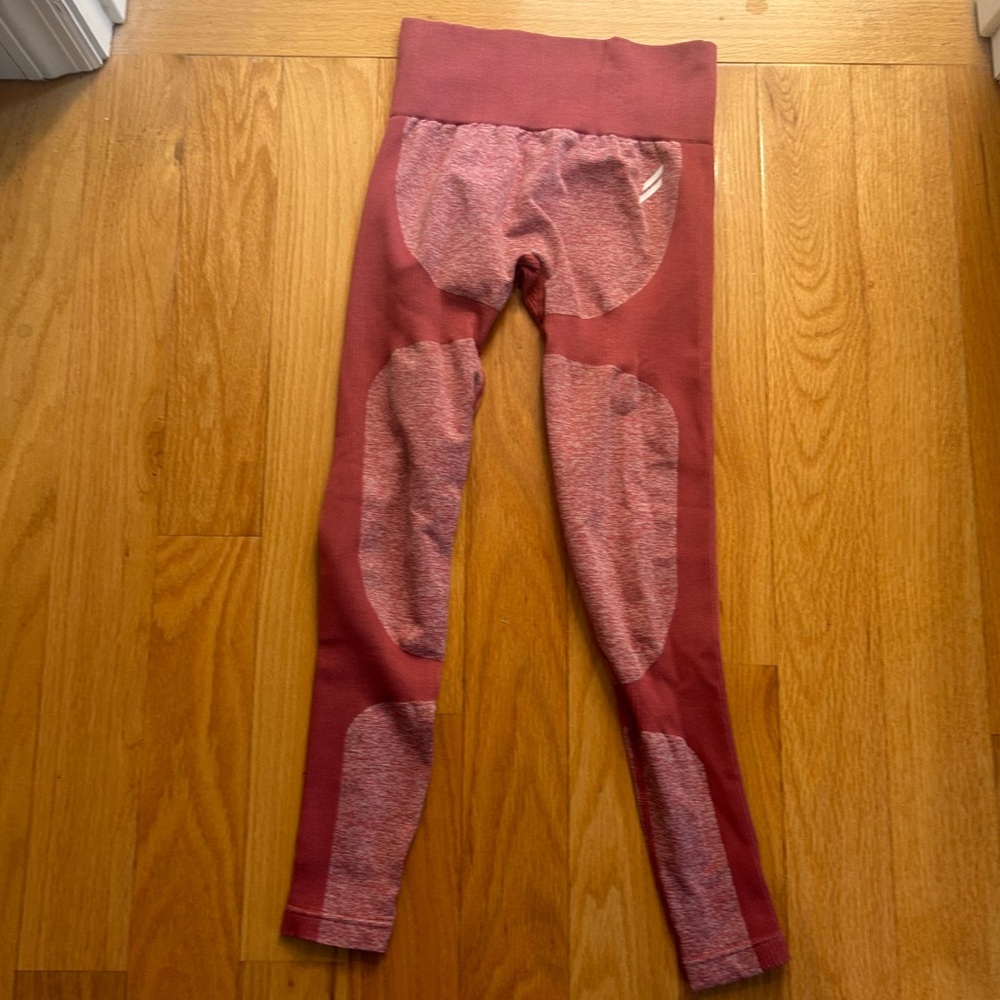 Do You Even red/pink contour leggings | S